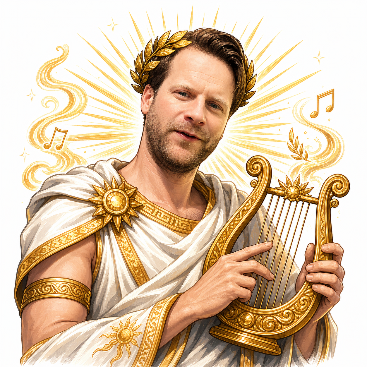 Bastiaan als Apollo