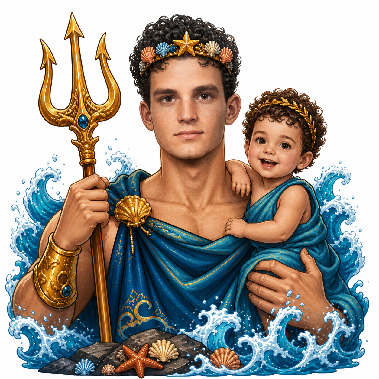 Roy als Poseidon